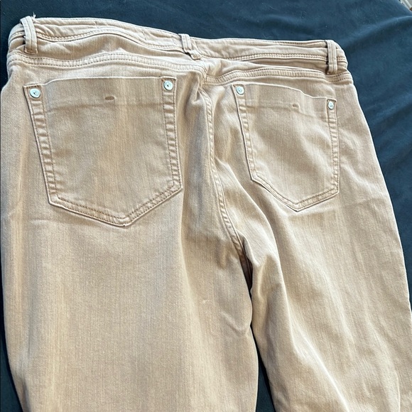 Stylish Dark Tan JJill Slim Ankle Pants - Picture 3 of 4